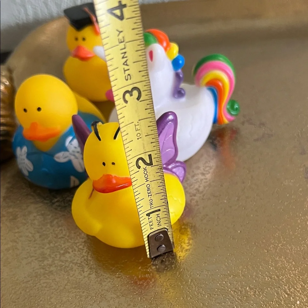 #1411: 5 Set of Colorful Rubber Ducks Collection